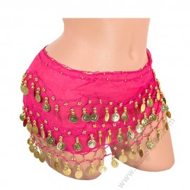 S 0072 Шал за бели денс с пендари в циклама