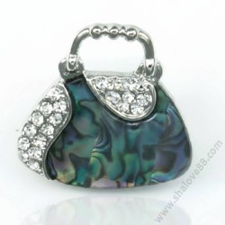 S 1137 Сребриста брошка „Артистична чанта“ с кристали и многоцветен емайл S 1137 Сребриста брошка „Артистична чанта“ с кристали и многоцветен емайл