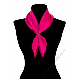 S 3300 Квадратен копринен шал фишу в циклама