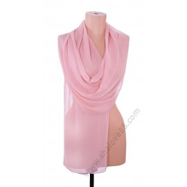 S 3270 Копринен дамски шал в цвят пепел от рози