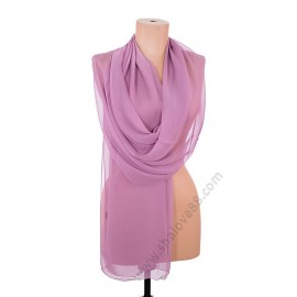 S 3270 Копринен дамски шал в пепеливолилаво