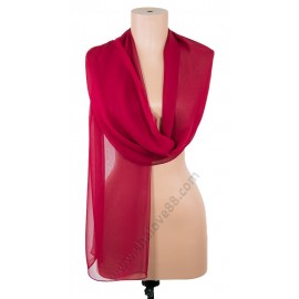 S 3270 Копринен дамски шал в бордо