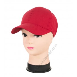 S 2024 Дамска бейзболна шапка с козирка в червено