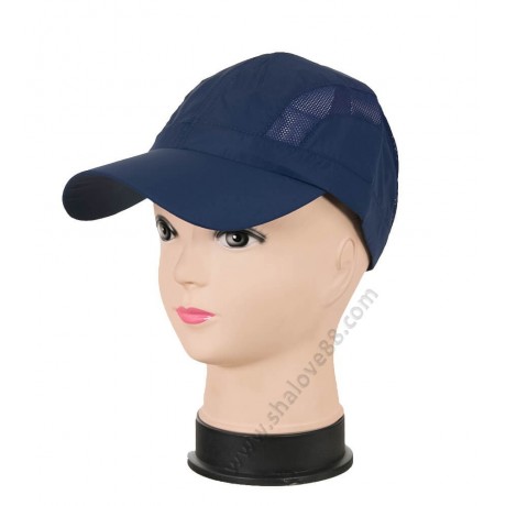 S 2023-1 Дамска лятна шапка с козирка в тъмносиньо