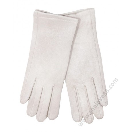 S 1505 светлосив /220-1 екрю Красив дамски шал с две лица и ръкавици