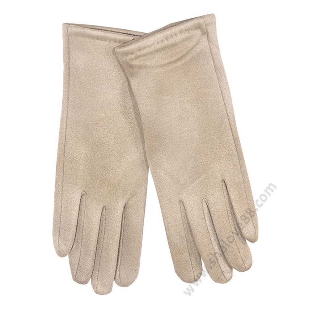 S 220-1 ЕлегантнизЗимни дамски ръкавици в светлобежово