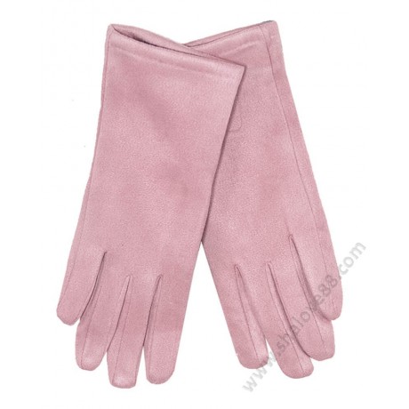 S 3603 сиво-розов /220-1 Красив дамски шал с две лица и ръкавици