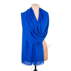 S 1715 Памучен летен дамски шал в кралскосиньо