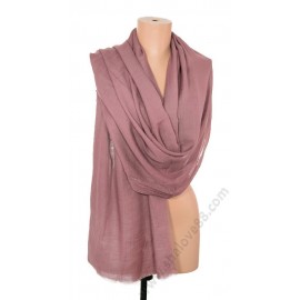 S 1715 Памучен летен дамски шал в цвят тъмна пепел от рози