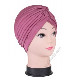 S 001 Класически дамски тюрбан в цвят пепел от рози