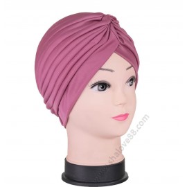 S 001 Класически дамски тюрбан в цвят пепел от рози