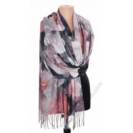 S 25231-3 Двулицев кашмирен шал "Пепел от Рози" – 100% Кашмир